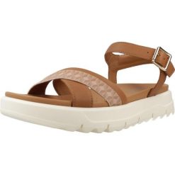 Sandały GEOX D XAND 2.1S Brązowy. Brązowe obuwie trekkingowe damskie Geox, bez wzorów, ze skóry, bez obcasa. Za 399.99 zł.