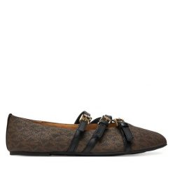 Baleriny MICHAEL Michael Kors. Brązowe baleriny damskie MICHAEL Michael Kors, bez wzorów, bez obcasa. Za 599.99 zł.
