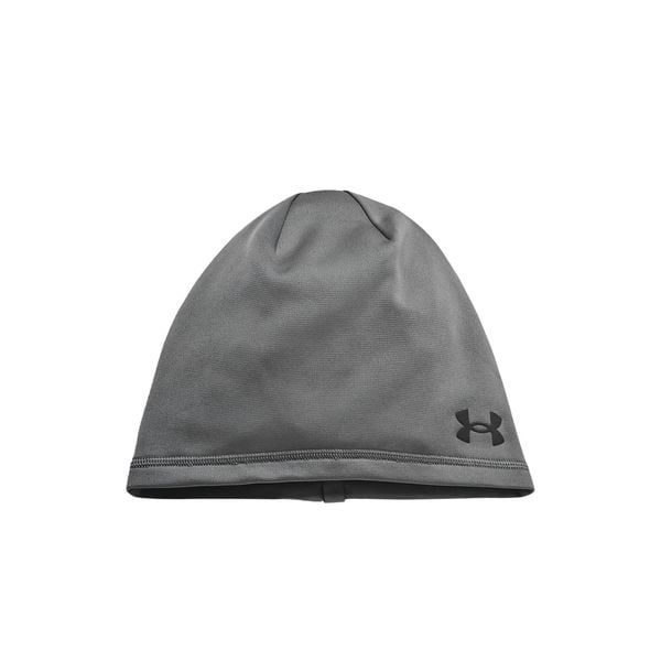 Czapka Under Armour UA Storm Beanie - castlerock/black. Szare czapki męskie Under Armour, bez wzorów, sportowe. W wyprzedaży za 69.99 zł.