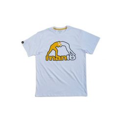 Koszulka sportowa męska Manto Logo. Białe t-shirty sportowe męskie Manto, m, bez ramiączek. Za 109.99 zł.