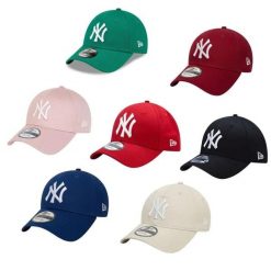 Czapka baseballowa New York Yankees. Czerwone czapki męskie New Era, bez wzorów. Za 231.50 zł.