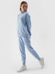 4F Spodnie dresowe joggery damskie - niebieskie XXL. Niebieskie spodnie dresowe damskie 4f, l, bez wzorów, z bawełny. W wyprzedaży za 59.99 zł.