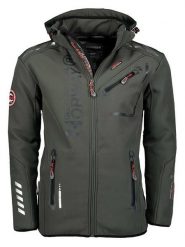 Geographical Norway Kurtka softshellowa "Royaute" w kolorze czarnym rozmiar: 3XL. Czarne kurtki outdoor męskie Geographical Norway, xl, bez wzorów, z materiału, bez kaptura. Za 211.31 zł.