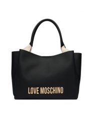 LOVE MOSCHINO Torebka JC4107PP1PKD0000 Czarny. Czarne torebki klasyczne damskie Love Moschino, bez wzorów, ze skóry, bez dodatków. Za 1,059.00 zł.