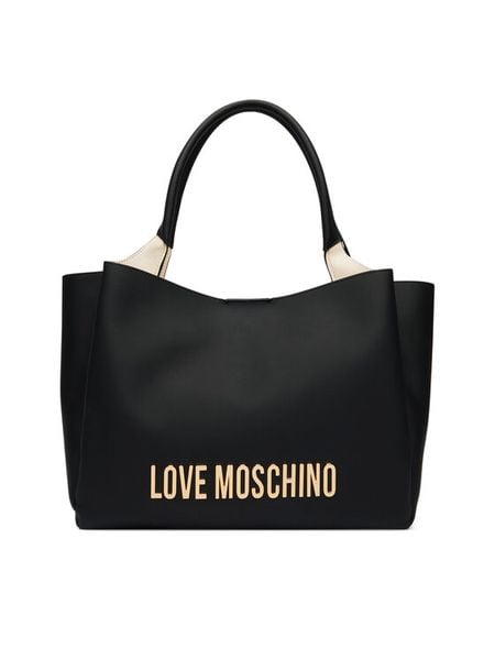 LOVE MOSCHINO Torebka JC4107PP1PKD0000 Czarny. Czarne torebki klasyczne damskie Love Moschino, bez wzorów, ze skóry, bez dodatków. Za 1,059.00 zł.