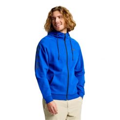 Bluza Z Logo Slam Fz Bluza Z Kapturem Dorosłych. Niebieskie bluzy z kapturem męskie SLAM, m, z bawełny. Za 484.99 zł.