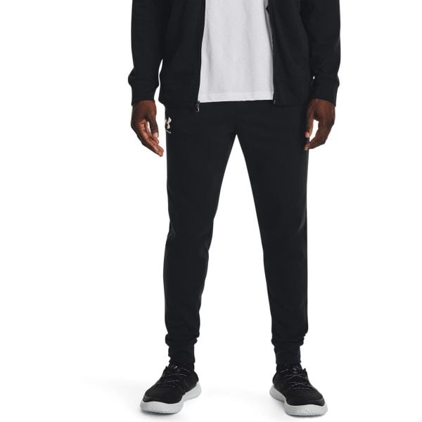 Spodnie męskie Under Armour UA Rival Terry. Białe spodnie dresowe męskie Under Armour, bez wzorów, z dresówki. Za 196.00 zł.