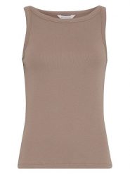 MOSS COPENHAGEN Top "Gubbe" w kolorze szarobrązowym rozmiar: L/XL. Brązowe topy damskie MOSS COPENHAGEN, l, bez wzorów, bez kołnierzyka. Za 103.37 zł.