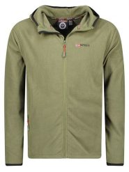 Geographical Norway Kurtka polarowa "Unicia" w kolorze khaki rozmiar: S. Brązowe kurtki męskie Geographical Norway, s, bez wzorów, z materiału, bez kaptura. Za 88.02 zł.