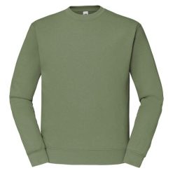 Klasyczna Bluza Rozpinana Unisex Dla Dorosłych. Zielone bluzy sportowe damskie Fruit of the Loom, l, bez wzorów, z bawełny, bez ramiączek, długie, z kapturem. Za 78.99 zł.