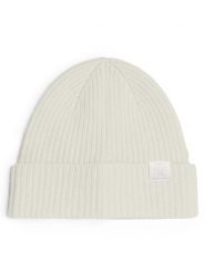 Tommy Hilfiger Czapka AW0AW16632 Biały. Białe czapki zimowe damskie Tommy Hilfiger, z materiału. Za 269.99 zł.