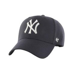 Czapka z daszkiem dla dorosłych New York Yankees MVP Cap. Niebieskie czapki męskie 47 Brand, bez wzorów, sportowe. Za 99.99 zł.