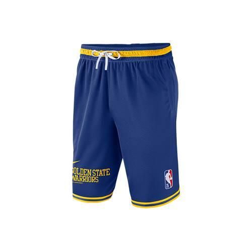 Spodnie koszykarskie męskie Nike Nba Golden State Warriors. Niebieskie szorty męskie Nike, bez wzorów, sportowe. Za 229.00 zł.