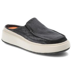 Czarne Klapki Jeep Stylowe Obuwie Damskie. Czarne klapki damskie Jeep, bez wzorów, bez obcasa, na platformie. Za 260.99 zł.