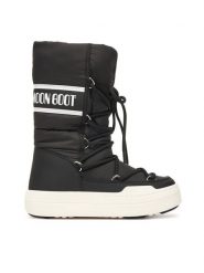 Moon Boot Śniegowce Jr Park Tube Lace wp 80D3440130 D Czarny. Czarne kozaki dziewczęce Moon Boot, bez wzorów, ze skóry, bez obcasa. Za 719.99 zł.