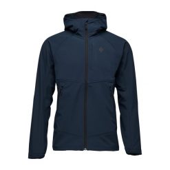 Kurtka softshell męska Black Diamond Element Hoody. Niebieskie kurtki softshell damskie Black Diamond, m, bez wzorów, z softshellu, bez kaptura. Za 584.99 zł.