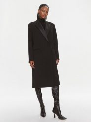 Calvin Klein Płaszcz wełniany K20K205970 Czarny Regular Fit. Czarne płaszcze damskie CALVIN KLEIN, na zimę, bez wzorów, z syntetyku. Za 2,889.00 zł.