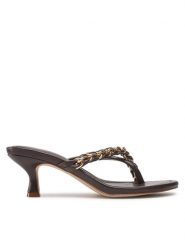 Jenny Fairy Japonki LS5730-04C Brązowy. Brązowe klapki damskie Jenny Fairy, bez wzorów, ze skóry, bez obcasa. Za 169.99 zł.