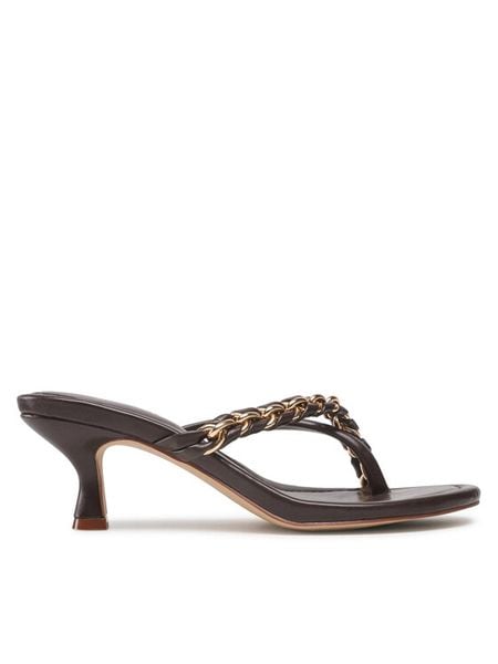 Jenny Fairy Japonki LS5730-04C Brązowy. Brązowe klapki damskie Jenny Fairy, bez wzorów, ze skóry, bez obcasa. Za 169.99 zł.