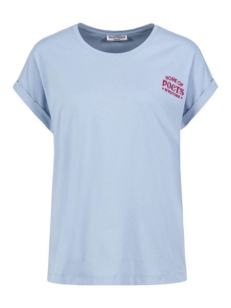 Sublevel Koszulka w kolorze błękitnym rozmiar: XXL. Niebieskie bluzki damskie Sublevel, xxl, bez wzorów, z bawełny, bez kołnierzyka, bez ramiączek. Za 41.30 zł.