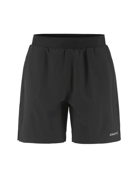 Craft ADV Essence 2-In-1 Shorts 2 M – spodenki treningowe z wewnętrznymi. Czarne szorty męskie Craft, z elastanu, bez kołnierzyka. Za 280.00 zł.