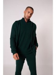 Perfect Cashmere Kaszmirowy kardigan "Eldo" w kolorze ciemnozielonym rozmiar: XL. Zielone kardigany męskie Perfect Cashmere, xl, bez wzorów, z kaszmiru, bez kołnierzyka. Za 428.43 zł.