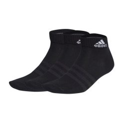 Skarpety stopki unisex Adidas 3 pary. Czarne skarpetki męskie Adidas, bez wzorów, z bawełny. Za 51.00 zł.