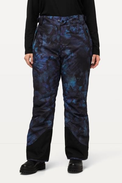 Damskie Spodnie funkcyjne spodnie narciarskie wodoodporne zapięcie na rzep. Niebieskie spodnie materiałowe damskie Ulla Popken, plus size, z materiału, narciarskie. Za 639.99 zł.
