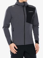 Kurtka softshell męska La Sportiva Descender Storm Jkt. Szare kurtki męskie La Sportiva, m, bez wzorów, z polaru, bez kaptura. Za 846.99 zł.