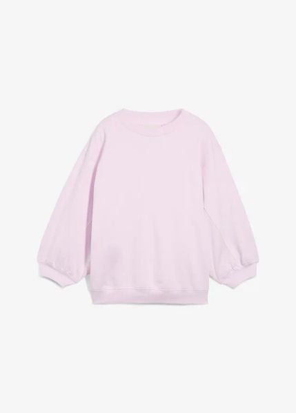 Bawełniana bluza oversize. Zielone bluzy bez kaptura damskie bonprix, z bawełny. Za 87.99 zł.