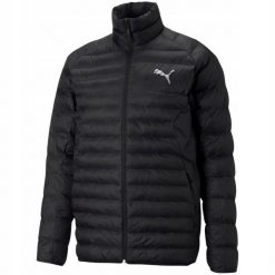 Męska Kurtka PackLITE PrimaLoft Padded Jacket. Czarne kurtki męskie Puma, m, bez wzorów, z puchu, sportowe, bez kaptura. Za 533.99 zł.