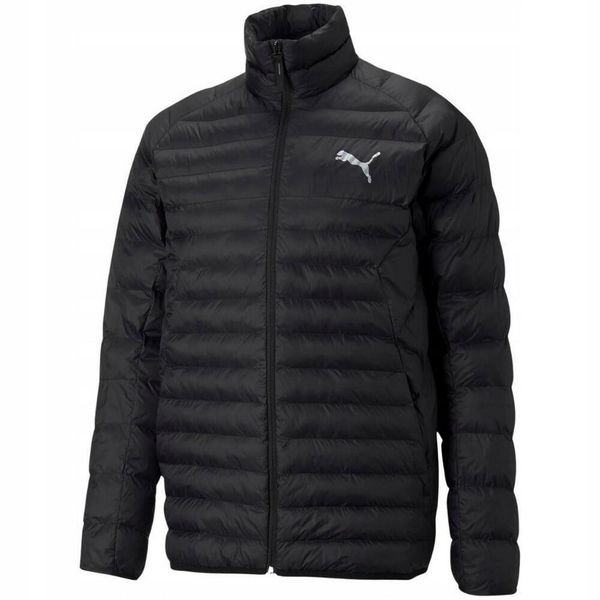 Męska Kurtka PackLITE PrimaLoft Padded Jacket. Czarne kurtki męskie Puma, m, bez wzorów, z puchu, sportowe, bez kaptura. Za 559.99 zł.