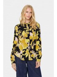 SAINT TROPEZ Bluzka "Saint Tropez" w kolorze czarnym rozmiar: XL. Czarne bluzki damskie Saint Tropez, s, bez wzorów, z wiskozy, klasyczne, bez kołnierzyka, bez ramiączek. Za 100.52 zł.