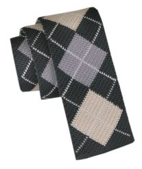 Krawat Knit (Dzianinowy) - Wzór Geometryczny - Alties - Kolorowy. Krawaty i muchy męskie Alties, bez wzorów, z dzianiny, sportowe. Za 55.00 zł.