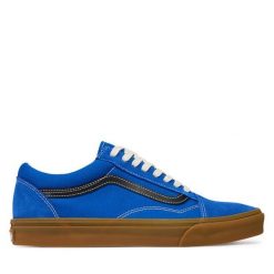 Tenisówki Vans. Niebieskie trampki i tenisówki męskie Vans, bez wzorów, bez zapięcia. Za 399.99 zł.