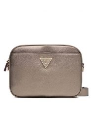 Guess Torebka Meridian II HWBG69 74140 Złoty. Żółte listonoszki damskie Guess, z aplikacjami, ze skóry, bez dodatków. Za 309.99 zł.