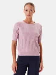 Tatuum Sweter Bazo T2501.046 Różowy Regular Fit. Czerwone swetry klasyczne damskie Tatuum, l, z bawełny, bez kołnierzyka. Za 119.99 zł.