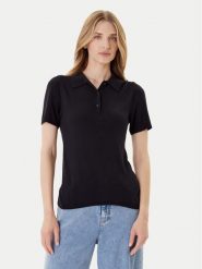 Calvin Klein Sweter LV044C341G Czarny Regular Fit. Czarne swetry klasyczne damskie CALVIN KLEIN, xl, z wiskozy, bez kołnierzyka. Za 289.99 zł.