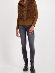 Monari Damska kamizelka ze sztucznego futra Kobiety brązowy jednolity, 38. Brązowe kamizelki damskie Monari. Za 599.95 zł.