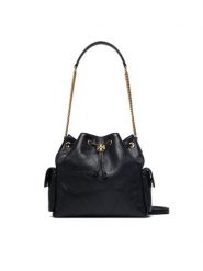 Tory Burch Torebka Charlie 185831 Czarny. Czarne torebki klasyczne damskie Tory Burch, bez wzorów, ze skóry, bez dodatków. Za 3,069.00 zł.