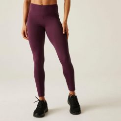 Damskie wpływowe legginsy. Fioletowe legginsy damskie Dare 2b, bez wzorów, na fitness i siłownię. Za 155.35 zł.