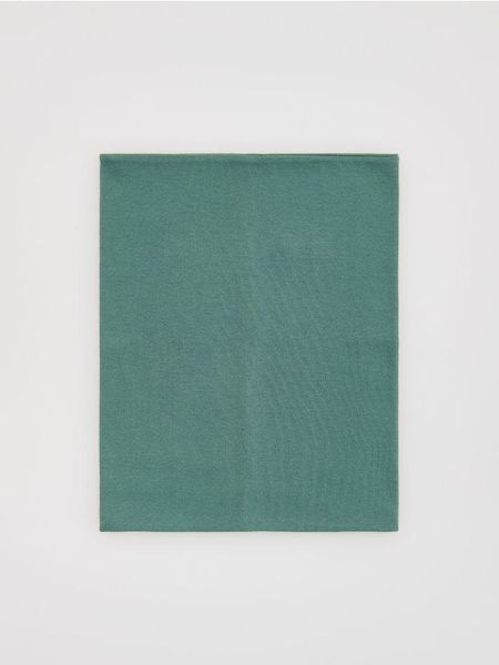 Bawełniany komin - zielony. Zielone szaliki dziecięce Reserved, z bawełny, bez ramiączek. W wyprzedaży za 12.99 zł.