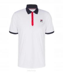 Koszulka tenisowa Fila Polo Dominic. Białe koszulki polo męskie Fila, m, bez wzorów, z materiału, bez ramiączek. Za 143.99 zł.