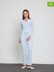 BGN 2-częściowy zestaw w kolorze błękitnym rozmiar: 36. Niebieskie kardigany damskie BGN, bez wzorów. Za 152.99 zł.