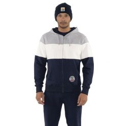 Bluza wygodna z bawełna z kaptur na co dzień. Szare bluzy z kapturem męskie LEONE 1947 APPAREL, z bawełny. W wyprzedaży za 157.01 zł.