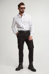 Spodnie męskie cargo DOLCE & GABBANA. Spodnie materiałowe męskie Dolce & Gabbana, bez wzorów. W wyprzedaży za 3,149.25 zł.