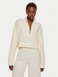 STAUD Sweter Hampton R24P3144CA Écru Relaxed Fit. Swetry klasyczne damskie STAUD, xs, z bawełny, bez kołnierzyka. Za 1,399.00 zł.