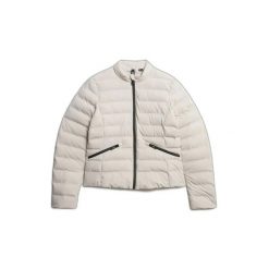Damska kurtka puchowa Superdry. Szare kurtki damskie Superdry., bez wzorów, z puchu, bez kaptura. Za 485.35 zł.