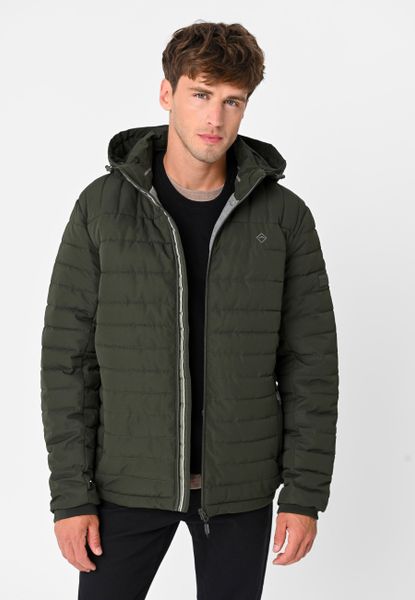 Kurtka z odpinanym kapturem J-JUAN. Brązowe kurtki męskie Volcano, m, bez wzorów, z dzianiny, klasyczne. Za 369.99 zł.