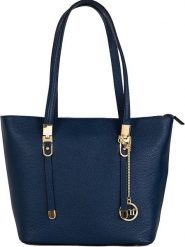 Mia Tomazzi Skórzana torebka "Cesna" w kolorze granatowym - 27 x 39 x 13 cm rozmiar: onesize. Niebieskie torebki klasyczne damskie Mia Tomazzi, bez wzorów, z materiału, bez dodatków. Za 272.31 zł.